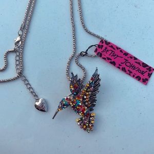 Betsey Johnson Bird Pendant Necklace